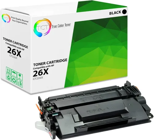 Vista 9 de TCT Paquete de 2 cartuchos de tóner 26A, repuesto compatible para HP 26A CF226A, negro, funciona con impresoras HP Laserjet Pro M402D M402DN M402N