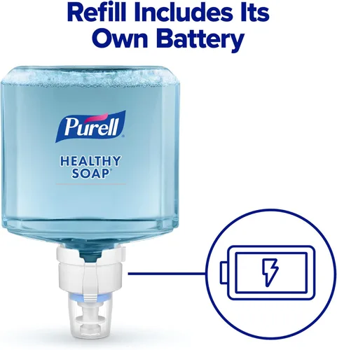 Vista 4 de PURELL ES8 Dispensador automático de jabón de manos, blanco, para repuestos de jabón PURELL ES8 de 40.6 fl oz (paquete de 1) - 7730-01 - Fabricado