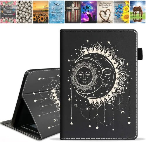 Vista 11 de Funda para tableta Amazon Fire Max 11 (11 pulgadas, 13ª generación, versión 2023), funda de piel sintética con ranura para tarjeta y apagado