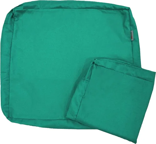 Vista 14 de Juego de 4 fundas de cojín impermeables para exteriores de 18" x 16" x 4", solo fundas de repuesto con cremallera para muebles de patio, sofá, sofá