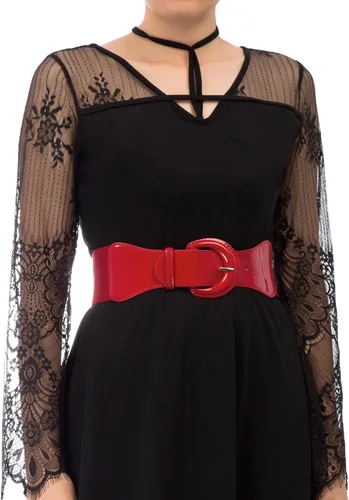 Vista 3 de GRACE KARIN Cinturón de cincha elástico ancho para mujer, cinturón vintage con hebilla gruesa de 3 pulgadas, S-XXXXL