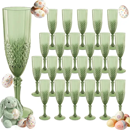 Vista 37 de Copas de champán de plástico, 12 copas de vino de plástico ámbar, inastillables, reutilizables, para bodas, despedidas de soltero, brindis y eventos