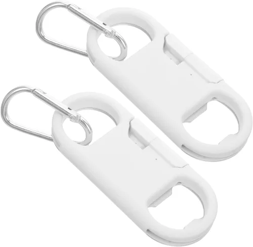 WOONEKY Usb-C Llavero Datos Cable Abrebotellas Portátil C Llavero Cargador para Teléfonos Llavero Teléfono 2 Paquete Caja Embalaje