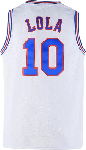 Youth Bugs #1 Lola #10 Space Movie Jersey Basketball Jersey for Kids BoysGirls
