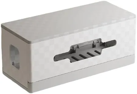 Vista 15 de 12.5x5.7x5.3in Cable Management Box Cable Organizer Box and Power Strip Box Hide Desk Cord and Floor Cables to Cover and Hide & Power Strips & Cords