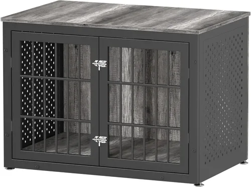 Vista 18 de rehomerance Jaula/Mueble de Servicio Pesado de 26" para Perros Pequeños, Perrera de Metal para Perros con Alta Ansiedad, Jaula para Mascotas a