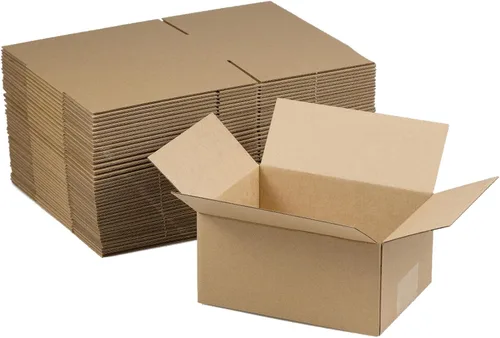 Vista 10 de Cajas de envío de 4 x 4 x 4 pulgadas, set de 40, caja de cartón corrugado marrón para embalaje de correspondencia de pequeña empresa