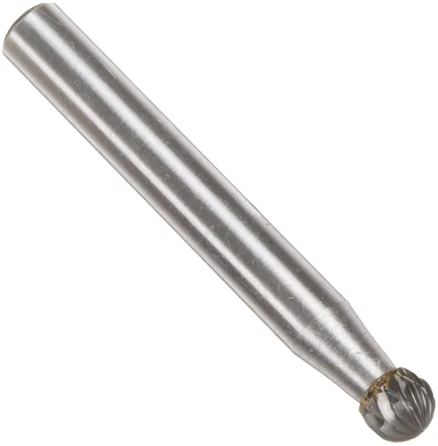 Vista 66 de Drill America SA-1 Rebaba de carburo/lima giratoria cilíndrica de doble corte para amoladora de troquel de 1/4" de diámetro x 5/8" de longitud