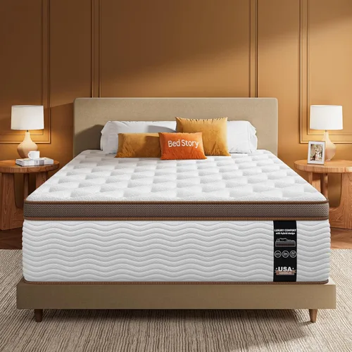 Vista 10 de BedStory Full Size Mattress - 13 Inch Hybrid Mattresses with Orthopedic Spinal Support & Motion Isolation - Individually Pocketed Springs
