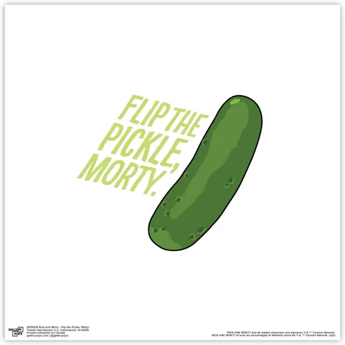 Vista 9 de Trends International Gallery Pops Cartoon Network Rick and Morty - Póster de pared con tapa el pepinillo, Morty, 12 x 12 pulgadas, versión enmarcada