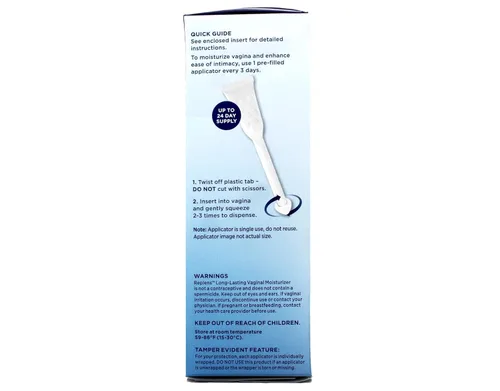 Vista 4 de Replens Hidratante vaginal de larga duración - 8 unidades, paquete de 4