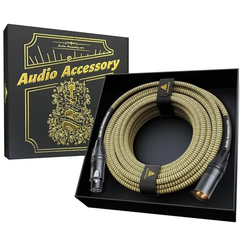 Vista 16 de Cables XLR 25 pies 2 Pack, 20 AWG, Cable de micrófono trenzado de nylon reforzado con Kevlar, Conectores Rean chapados en oro profesionales
