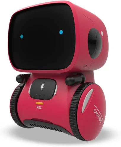 Vista 9 de KaeKid Robots para niños, robótico inteligente interactivo con sensor táctil, control de voz, reconocimiento de voz, canto, baile, repetición