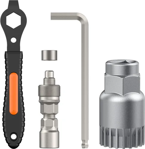 Vista 7 de Pawfly Juego de extractor de manivela de bicicleta mejorado, kit de reparación de bicicleta para Shimano cuadrado y brazo de manivela estriado ISIS