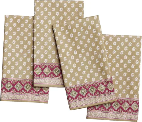 Vista 35 de Maison d' Hermine - Juego de 4 servilletas 100 % de tela de algodón lavable, decorar o regalar, hogar, cocina, comedor, fiestas de cóctel