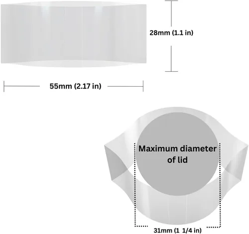 Vista 36 de Bandas para envoltura de cuello de botella termocontraíbles perforadas para sellar [muchos tamaños diferentes] (paquete de 250)
