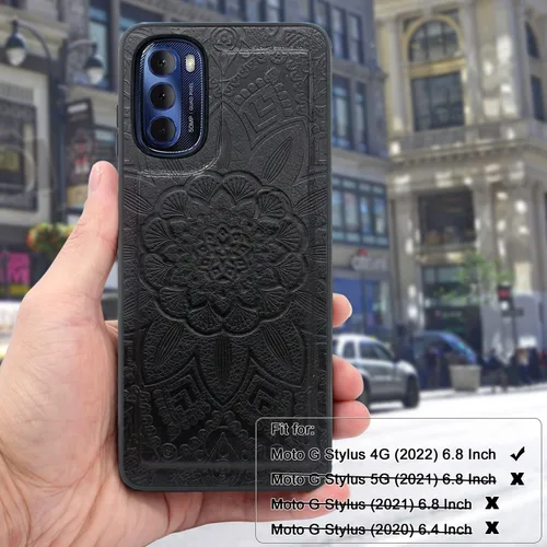 Vista 6 de Harryshell Funda de piel con cremallera magnética desmontable y bolsillo para monedas, 12 ranuras para tarjetas, correa de muñeca para Motorola Moto