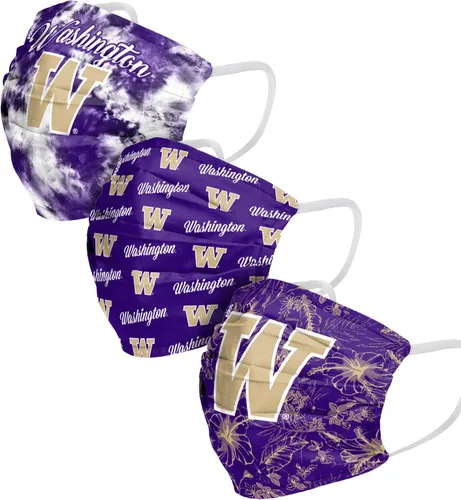 Vista 22 de FOCO - Cubrebocas reutilizable y lavable con logo del equipo NCAA para el partido