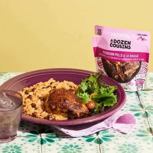 Vista 4 de A Dozen Cousins Quick Chicken Marinade - Bolsa para condimentos (paquete de 10), condimento peruano Pollo Asado, capa y cocina instantánea, salsa