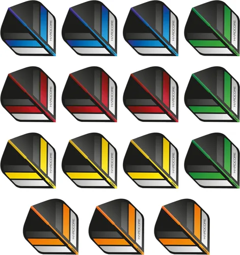 Vista 4 de RED DRAGON Hardcore Selection Pack - Vuelos de dardos estándar extra gruesos