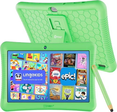 Vista 13 de Contixo Tableta para niños de 10" con Android 32GB - Incluye más de 80 libros de cuentos exclusivos de Disney (valor de $350), controles parentales