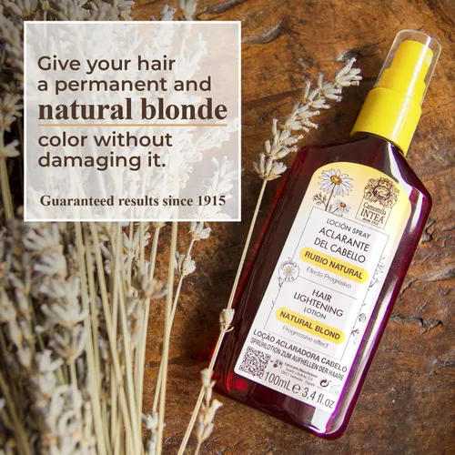 Vista 2 de Camomila Intea Blonde Spray - Aclarador de cabello de manzanilla con color suave, sin amoníaco ni parabenos, 3.4 onzas