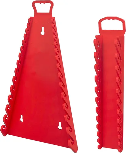 C&T Paquete de 2 Organizadores Magnéticos de Llaves, Soporte Magnético de Llaves, SAE y Métrico, Estante de Llaves de Calidad Premium, 1/4" - 1/16",