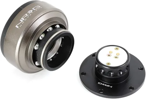 Vista 5 de NRG Innovations Gen 2.0 Volante de liberación rápida + linterna LED para llavero, NRG-SRK-200BK-TI