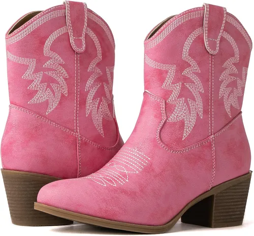 Vista 2 de GLOBALWIN Botas vaqueras The Western Cowboy de media pantorrilla para mujer