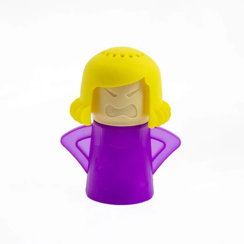 Limpiador de microondas Steam Angry Mama limpia fácilmente la suciedad en minutos. Gadget de cocina de vapor de acción rápida, solo tienes que