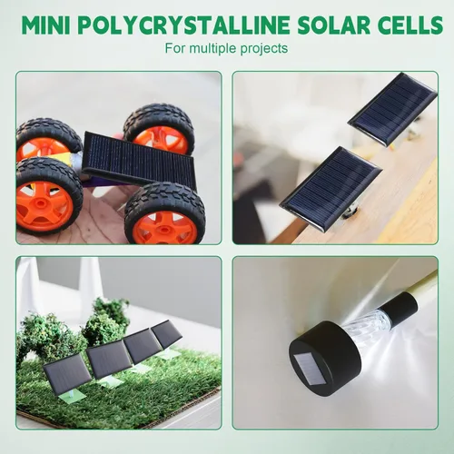 Vista 6 de Retisee 30 unidades de paneles solares pequeños, mini células solares policristalinas de 5 V 60 ma placa epoxi células fotovoltaicas módulo cargador