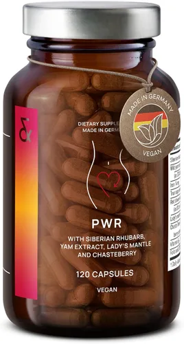 CLAV® Equilibrio hormonal natural para mujeres – Alivio del síndrome premenstrual con ruibarbo siberiano, ñame silvestre y bayas Vitex – Suplemento