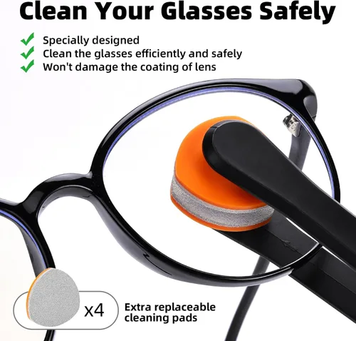 Vista 2 de Kit Limpiador de Gafas Ordilend con Spray Anti Niebla de 24H para Gafas y Paño de Microfibra, Herramienta Portátil de Limpieza de Lentes para Lentes