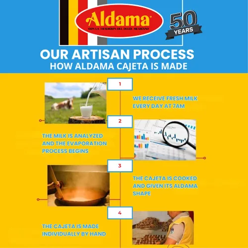 Vista 3 de ALDAMA Conos de caramelo de leche de oblea, conchas de obleas crujientes rellenas de rico relleno de leche mexicana Cajeta (12 piezas)