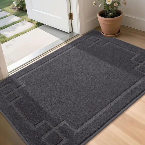 Vista 31 de BEQHAUSE Alfombra de Puerta 50,8 cm x 81,3 cm, Alfombras Antideslizantes para Entrada Interior Lavables de Bajo Perfil Absorbentes y Resistente a
