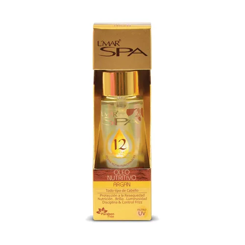 Vista 4 de L'MAR Tratamiento nutritivo para el cabello con aceite de argán con 12 aceites naturales Elixir para un cabello más suave y saludable, contiene