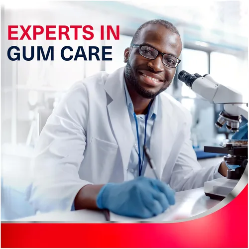 Vista 4 de Pasta dental de menta limpia Parodontax para la salud de las encías, ayuda a prevenir las caries, anticaries y antigingivitis - 3.4 onzas x 3