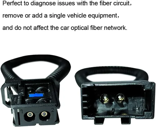 Vista 3 de (2 piezas) La mayoría de fibra óptica Loop Bypass Adaptador macho y hembra para Benz Audi Mercedes BMW VW Porsche