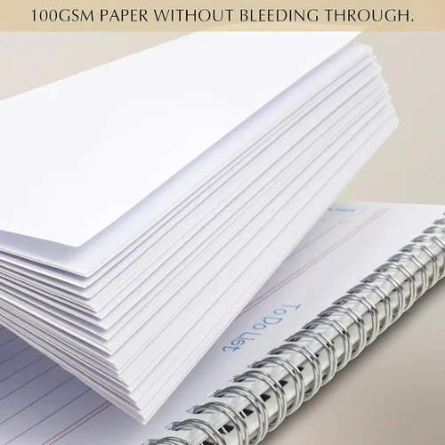 Vista 4 de Bloc de notas de lista de tareas pendientes, 3 piezas/juego, bloc de notas de planificador diario, sin fecha, 60 hojas arrancables, bloc