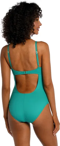 Vista 2 de La Blanca Traje de baño de una pieza estándar Island Goddess Twist Keyhole para mujer