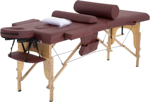 Vista 12 de PayLessHere Cama de Masaje Portátil Mesa de Masaje de 24 pulgadas de Ancho Cama de Pestañas 2 Plegable Altura Ajustable Mesa de Spa con Colgador