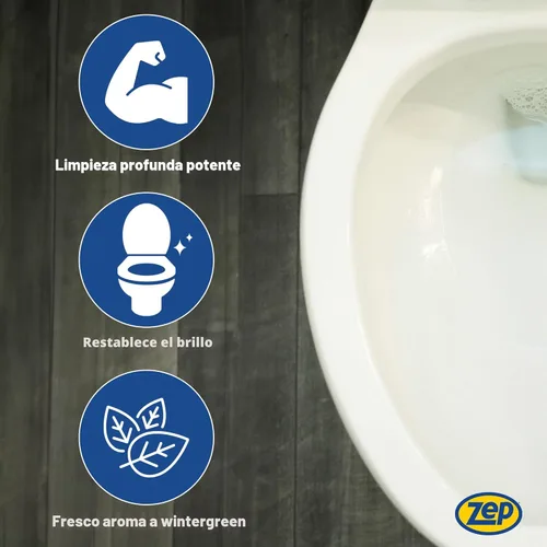 Vista 5 de Zep ZUATBC324 - Limpiador ácido para inodoro, 32 onzas (caja de 4), experimenta el máximo poder de limpieza con nuestra fórmula de adherencia 2