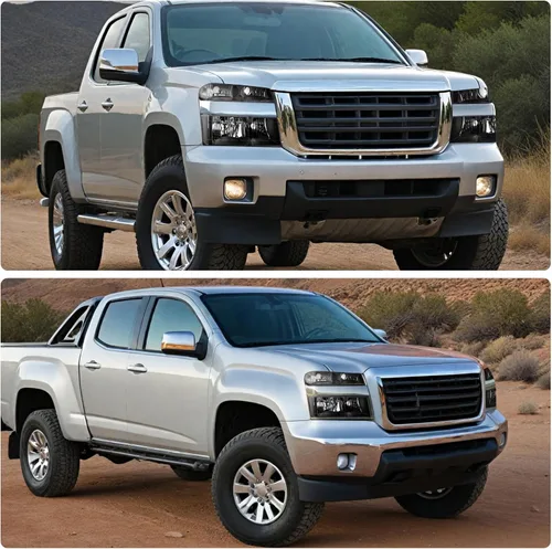 Vista 3 de DWVO Conjunto de faros delanteros compatible con Chevy Colorado/GMC Canyon 2004-2012, carcasa negra, reflector transparente, faros delanteros