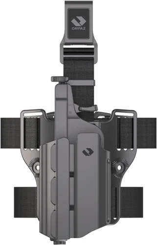 Vista 23 de Orpaz T40 - Funda ajustable y modular Canik TP9 compatible con soporte OWB Canik TP9 con luz/láser/vista/óptica, asegurará tu pistola con una