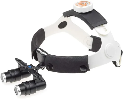 Lupas binoculares quirúrgicas de EE. UU. Diadema de montaje en cabeza ajustable de alta ampliación 16.535 in distancia de trabajo óptica 6.5X gafas