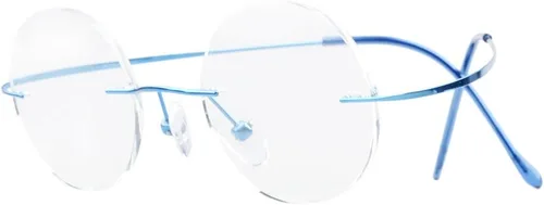Vista 13 de Eyekepper Anteojos redondos sin montura de titanio 1.693 in círculo marco óptico negro