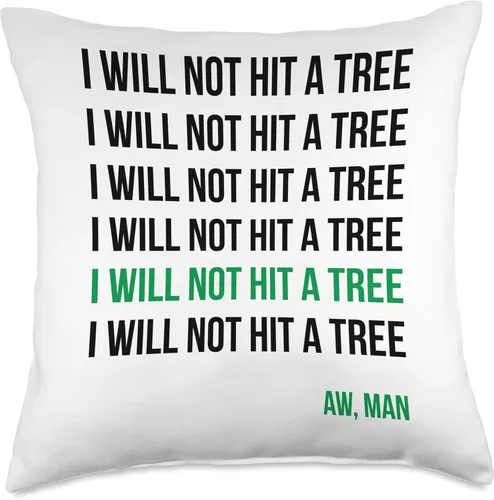 Vista 5 de Disc Golf Gift Idea Midrange Par Set Frisbee Ass Disc Golf I Will Not Hit A Tree Aw Man Hole in One Par - Almohada de 16 x 16 pulgadas, multicolor