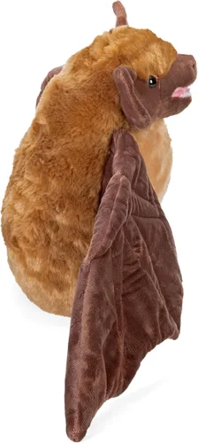 Vista 5 de Wild Republic Peluche de murciélago marrón, juguete de peluche, regalos para niños, Cuddlekins de 12 pulgadas, multicolor