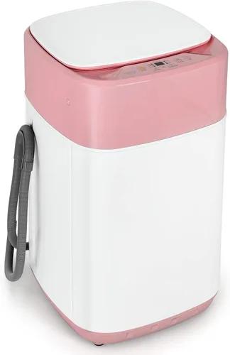 Giantex Lavadora portátil, lavadora completamente automática y giratoria Combo de 8 libras, 1.0 pies cúbicos 6 programas 6 niveles de agua bomba de