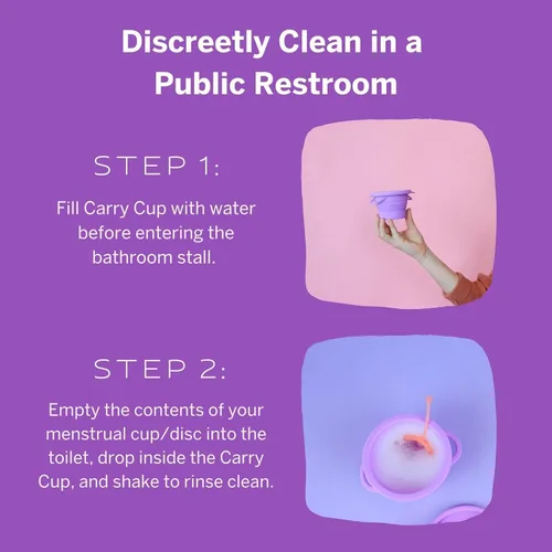 Vista 4 de Pixie Esterilizador Compacto de Copa Menstrual para Cuidado Femenino - Bueno para Baños Públicos, Camping o Dormitorios - Contenedor Limpiador